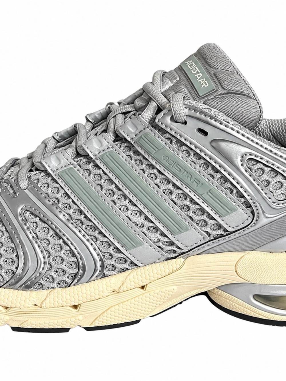 Adidas Adistar Control 5 Women’s Size 10 Silver Grey Y2K Chunky Sneakers IH1800